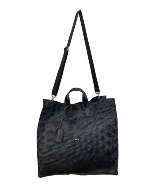 hALON（アーロン）hALON (アーロン) 2WAYメッシュ トート ブラックの古着・服飾アイテム