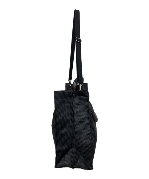 hALON（アーロン）hALON (アーロン) 2WAYメッシュ トート ブラックの古着・服飾アイテム