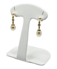TIFFANY & Co.（ティファニー）の古着「パールダイヤモンドピアス」