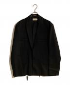 maison kitsuneメゾンキツネ）の古着「BOXY TAILORED JACKET/ボクシーテーラードジャケット」｜ブラック