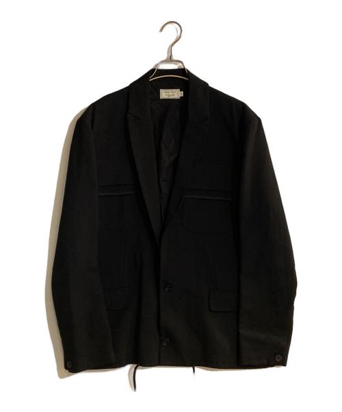 maison kitsune（メゾンキツネ）MAISON KITSUNE (メゾンキツネ) BOXY TAILORED JACKET/ボクシーテーラードジャケット ブラック サイズ:44の古着・服飾アイテム