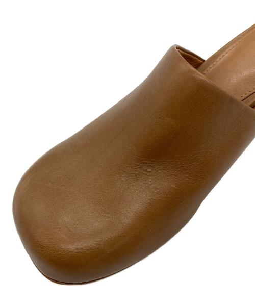 LAYAS（レイヤーズ）LAYAS (レイヤーズ) レザーミュール ブラウン サイズ:37の古着・服飾アイテム