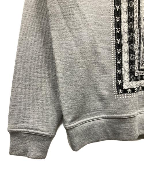 HERMES（エルメス）HERMES (エルメス) Cheval Punk Bandana Sweatshirt Wool/シュバル・パンク・バンダナ スウェット ウール グレー サイズ:Mの古着・服飾アイテム