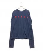 MARNIマルニ）の古着「ロングスリーブカットソー」｜ネイビー