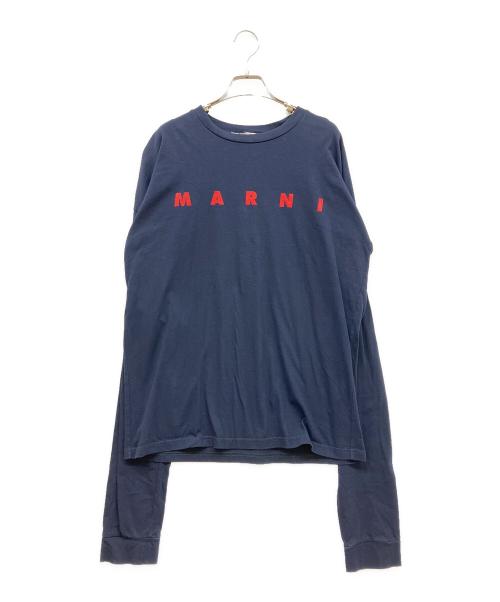 MARNI（マルニ）MARNI (マルニ) ロングスリーブカットソー ネイビー サイズ:SIZE 46の古着・服飾アイテム