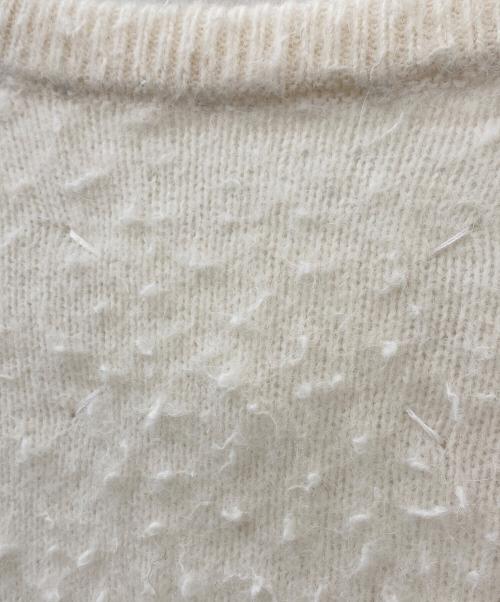Maison Margiela（メゾンマルジェラ）Maison Margiela (メゾンマルジェラ) ピリング加工ニット ホワイト サイズ:Sの古着・服飾アイテム