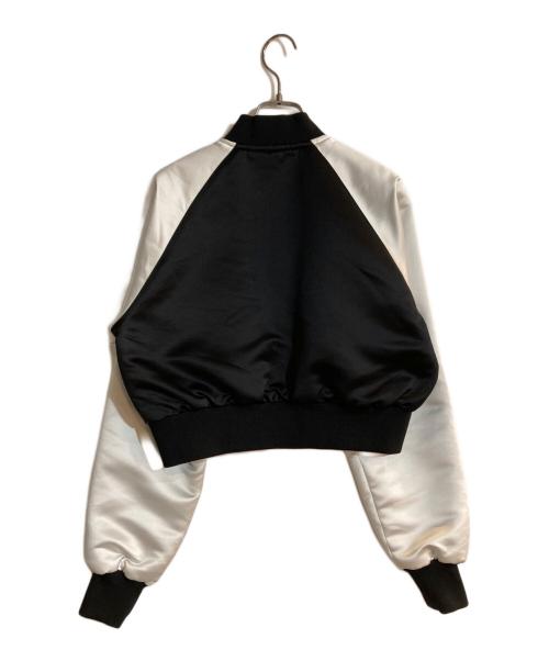 BLACK COMME des GARCONS（ブラックコムデギャルソン）BLACK COMME des GARCONS (ブラックコムデギャルソン) リバーシブルスカジャン ブラック×ホワイト サイズ:Ｓの古着・服飾アイテム