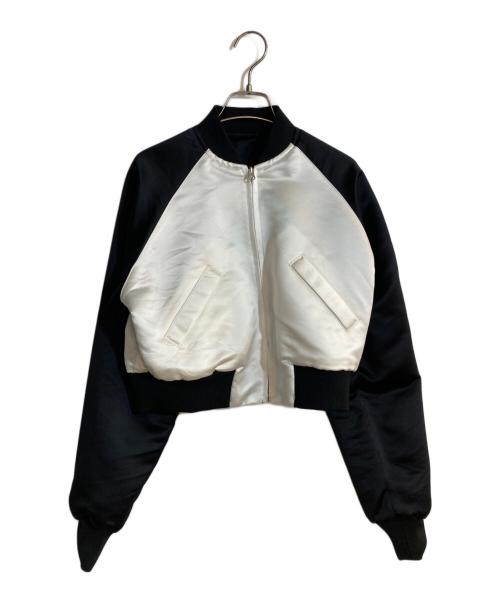 BLACK COMME des GARCONS（ブラックコムデギャルソン）BLACK COMME des GARCONS (ブラックコムデギャルソン) リバーシブルスカジャン ブラック×ホワイト サイズ:Ｓの古着・服飾アイテム