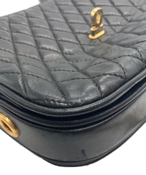 BALLY（バリー）BALLY (バリー) チェーンショルダーキルティングバッグ ブラックの古着・服飾アイテム