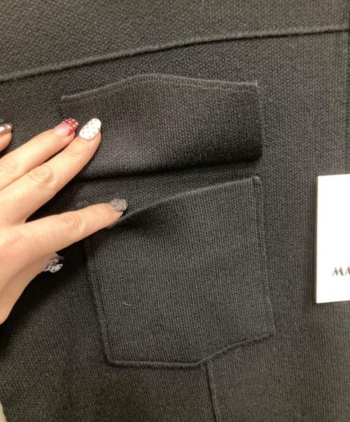 machatt（マチャット）machatt (マチャット) フルジップニットジャケット ブラック サイズ:FREE 未使用品の古着・服飾アイテム