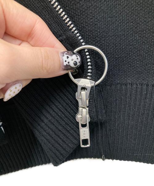 machatt（マチャット）machatt (マチャット) フルジップニットジャケット ブラック サイズ:FREE 未使用品の古着・服飾アイテム