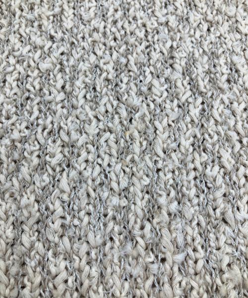 DRAWER（ドゥロワー）DRAWER (ドゥロワー) リネンブレンドテープヤーンニット ベージュ サイズ:1の古着・服飾アイテム