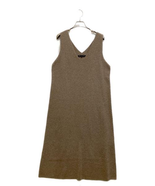 23区（ニジュウサンク）23区 (ニジュウサンク) レイヤードニットツインワンピース ベージュ サイズ:38の古着・服飾アイテム