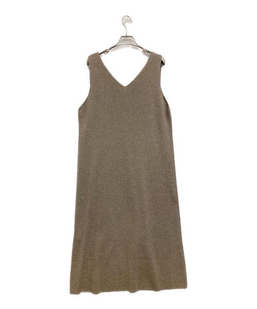 23区（ニジュウサンク）23区 (ニジュウサンク) レイヤードニットツインワンピース ベージュ サイズ:38の古着・服飾アイテム