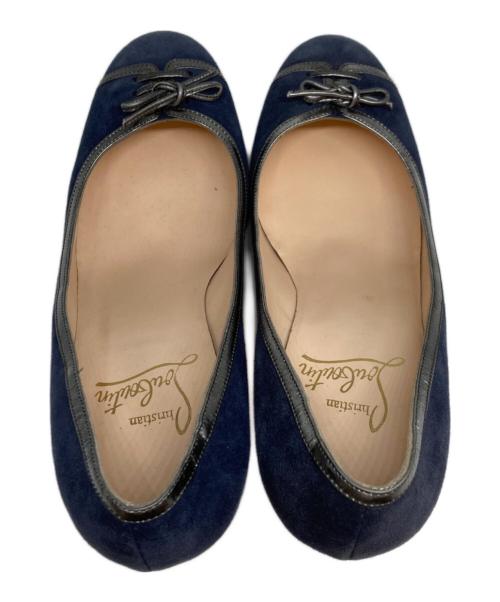 Christian Louboutin（クリスチャン・ルブタン）Christian Louboutin (クリスチャン・ルブタン) スウェードパンプス ネイビー サイズ:36の古着・服飾アイテム