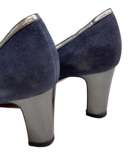 Christian Louboutin（クリスチャン・ルブタン）Christian Louboutin (クリスチャン・ルブタン) スウェードパンプス ネイビー サイズ:36の古着・服飾アイテム