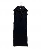 CITYSHOPシティショップ）の古着「CUT DRESS with SCARF」｜ブラック