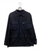 SHエスエイチ）の古着「WOOL FATIGUE SHIRT」｜ブラック