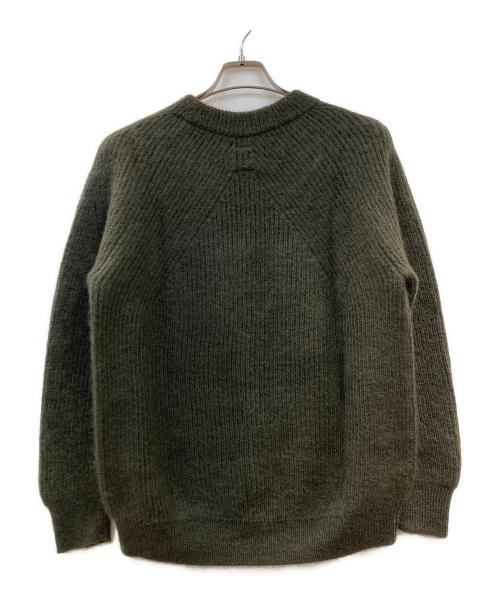 BATONER（バトナ―）BATONER (バトナ―) モヘアクルーネックニット カーキ サイズ:2の古着・服飾アイテム