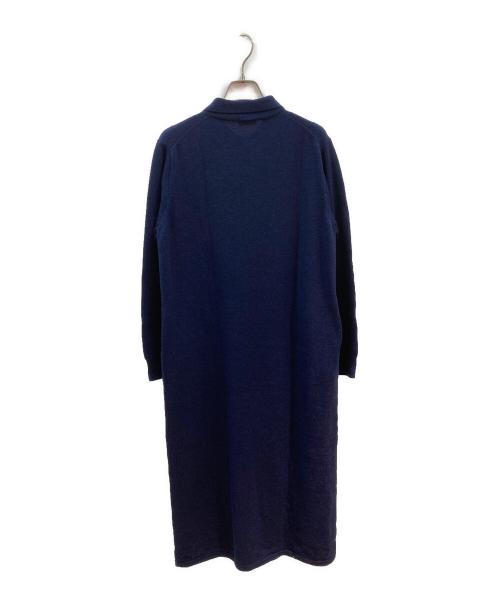 STEVEN ALAN（スティーブンアラン）STEVEN ALAN (スティーブンアラン) メランジウール ポロカラー ワンピース ネイビー サイズ:Freeの古着・服飾アイテム
