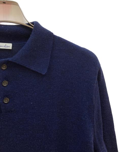 STEVEN ALAN（スティーブンアラン）STEVEN ALAN (スティーブンアラン) メランジウール ポロカラー ワンピース ネイビー サイズ:Freeの古着・服飾アイテム