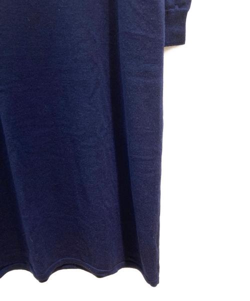 STEVEN ALAN（スティーブンアラン）STEVEN ALAN (スティーブンアラン) メランジウール ポロカラー ワンピース ネイビー サイズ:Freeの古着・服飾アイテム