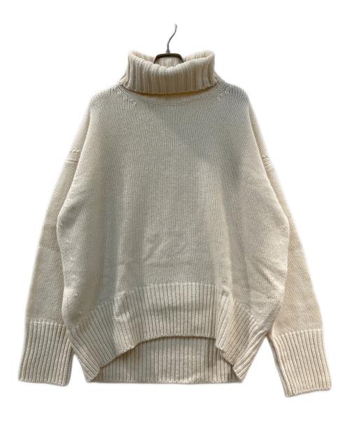 GALERIE VIE（ギャルリーヴィー）GALERIE VIE (ギャルリーヴィー) ファインウールタートルネックニット アイボリー サイズ:Mの古着・服飾アイテム