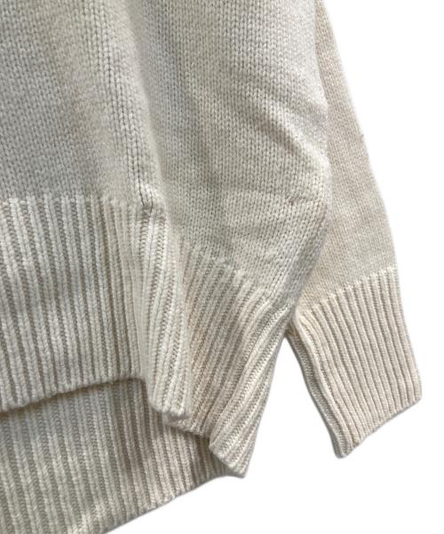 GALERIE VIE（ギャルリーヴィー）GALERIE VIE (ギャルリーヴィー) ファインウールタートルネックニット アイボリー サイズ:Mの古着・服飾アイテム