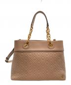 TORY BURCHトリーバーチ）の古着「2WAYショルダーバッグ」｜ベージュ