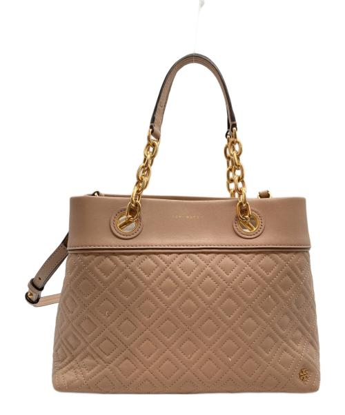 TORY BURCH（トリーバーチ）TORY BURCH (トリーバーチ) 2WAYショルダーバッグ ベージュの古着・服飾アイテム