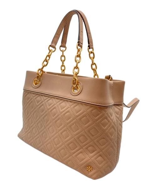 TORY BURCH（トリーバーチ）TORY BURCH (トリーバーチ) 2WAYショルダーバッグ ベージュの古着・服飾アイテム
