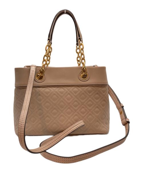 TORY BURCH（トリーバーチ）TORY BURCH (トリーバーチ) 2WAYショルダーバッグ ベージュの古着・服飾アイテム