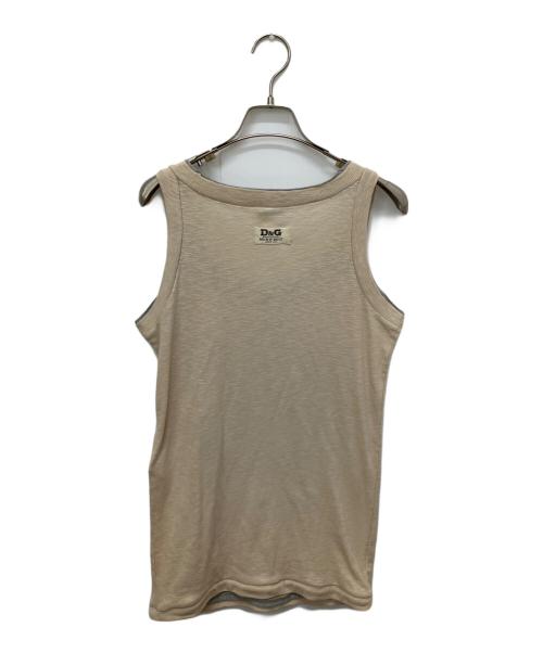 DOLCE & GABBANA（ドルチェ＆ガッバーナ）DOLCE & GABBANA (ドルチェ＆ガッバーナ) 07ss indian tank top ベージュ サイズ:Mの古着・服飾アイテム