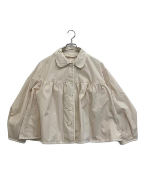 Gypsohila（ジプソフィア）Gypsohila (ジプソフィア) 丸襟コーデュロイカラー付き2WAYブルゾン アイボリー サイズ:Ｆの古着・服飾アイテム