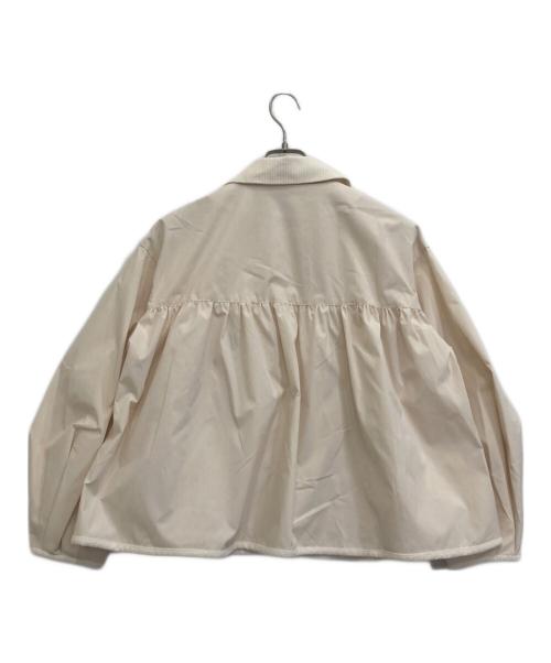 Gypsohila（ジプソフィア）Gypsohila (ジプソフィア) 丸襟コーデュロイカラー付き2WAYブルゾン アイボリー サイズ:Ｆの古着・服飾アイテム