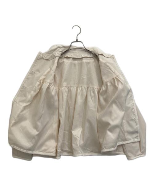 Gypsohila（ジプソフィア）Gypsohila (ジプソフィア) 丸襟コーデュロイカラー付き2WAYブルゾン アイボリー サイズ:Ｆの古着・服飾アイテム