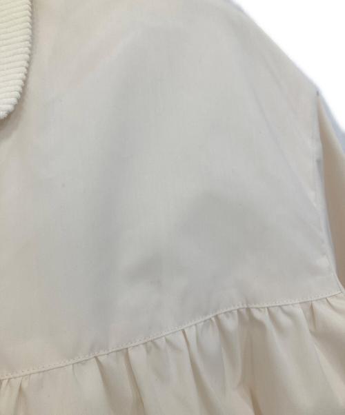 Gypsohila（ジプソフィア）Gypsohila (ジプソフィア) 丸襟コーデュロイカラー付き2WAYブルゾン アイボリー サイズ:Ｆの古着・服飾アイテム