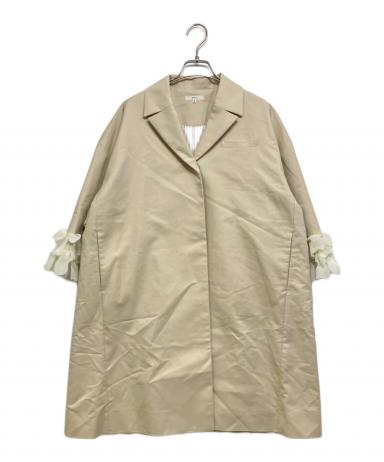 【現行】yori ヨリ フラワーブーケコート 38 M フリル袖 黒 セレモニー 中古・古着通販】YORI (ヨリ) フラワーブーケコート アイボリー サイズ