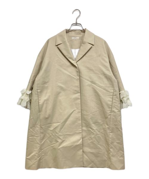 YORI（ヨリ）YORI (ヨリ) フラワーブーケコート アイボリー サイズ:36の古着・服飾アイテム