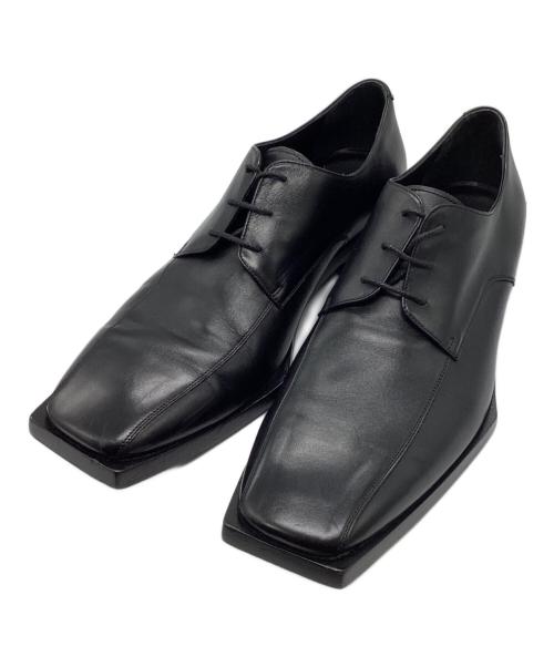 BALENCIAGA（バレンシアガ）BALENCIAGA (バレンシアガ) スクエアトゥダービーシューズ ブラック サイズ:44の古着・服飾アイテム