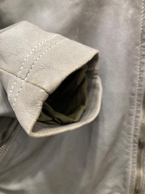 GIORGIO BRATO（ジョルジョブラッド）GIORGIO BRATO (ジョルジョブラッド) ラムレザージャケット グレー サイズ:48の古着・服飾アイテム