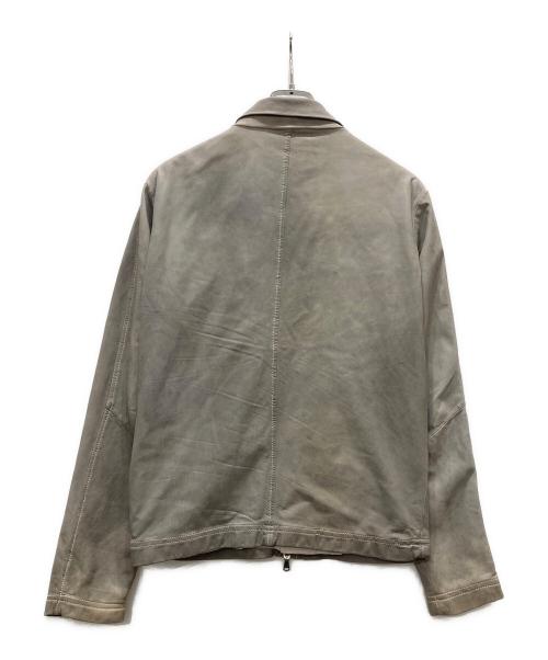 GIORGIO BRATO（ジョルジョブラッド）GIORGIO BRATO (ジョルジョブラッド) ラムレザージャケット グレー サイズ:48の古着・服飾アイテム