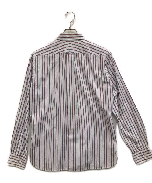 COMME des GARCONS HOMME（コムデギャルソン オム）COMME des GARCONS HOMME (コムデギャルソン オム) ストライプシャツ ホワイト×レッド サイズ:Sの古着・服飾アイテム