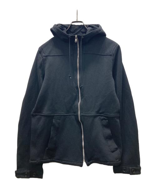 COMME des GARCONS HOMME（コムデギャルソン オム）COMME des GARCONS HOMME (コムデギャルソン オム) 10AW 縮絨ジップアップパーカー ブラック サイズ:XSの古着・服飾アイテム