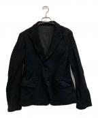 COMME des GARCONS HOMMEコムデギャルソン オム）の古着「製品染めポリ縮絨テーラードジャケット」｜ブラック