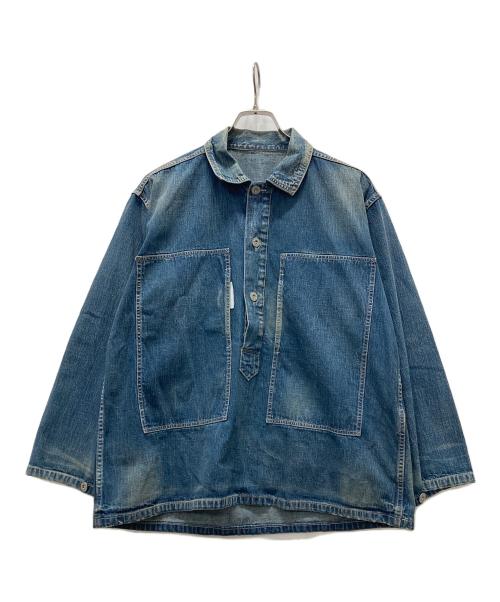 BEAMS BOY（ビームスボーイ）BEAMS BOY (ビームスボーイ) BUZZ RICKSON’s (バズリクソンズ) USED DENIM PULLOVER インディゴ サイズ:Mの古着・服飾アイテム