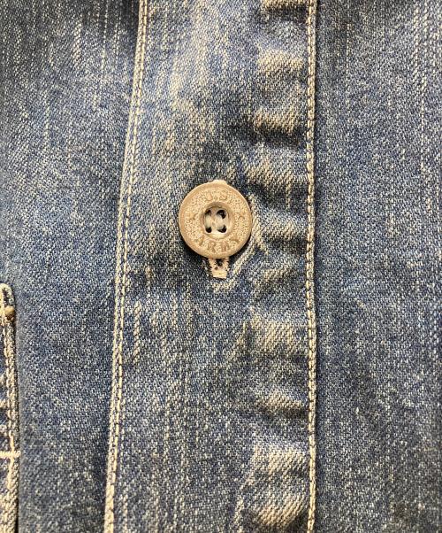 BEAMS BOY（ビームスボーイ）BEAMS BOY (ビームスボーイ) BUZZ RICKSON’s (バズリクソンズ) USED DENIM PULLOVER インディゴ サイズ:Mの古着・服飾アイテム