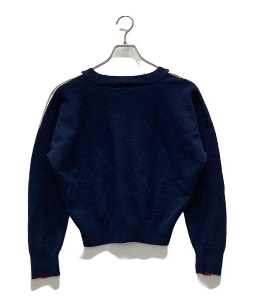 Sandro（サンドロ）Sandro (サンドロ) スナップ袖ニット ネイビー サイズ:2の古着・服飾アイテム