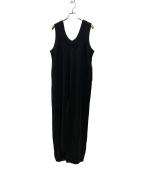 TODAYFULトゥデイフル）の古着「Cottonlinen Rough Combinaison」｜ブラック