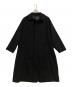 TOMORROW LAND（トゥモローランド）の古着「ウールカシミヤメルトン ステンカラーコート」｜ブラック